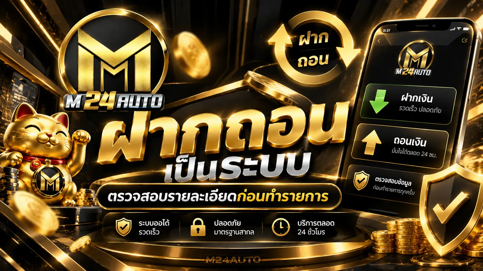 ฝากถอนเป็นระบบ ตรวจสอบรายละเอียดก่อนทำรายการ
